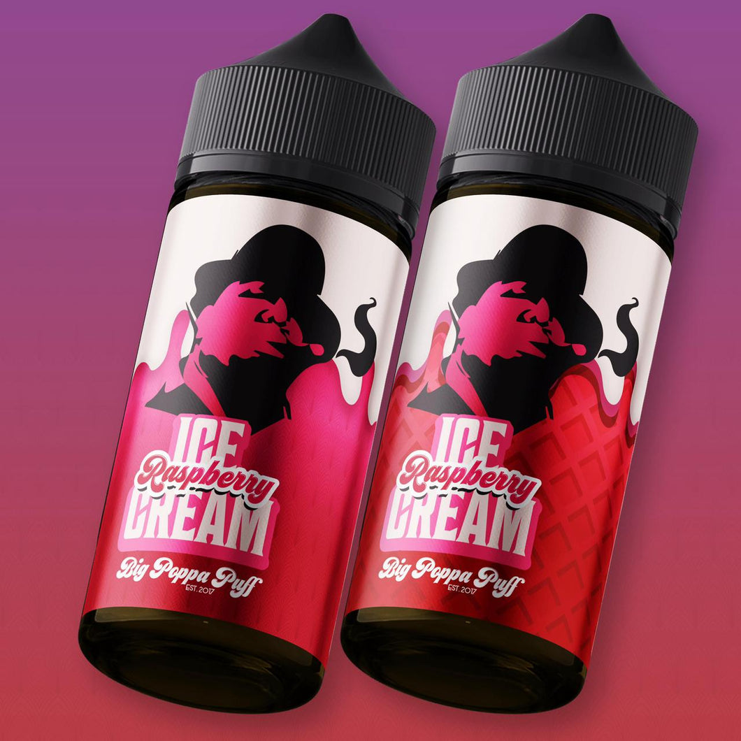 Big Poppa Puff LONGFILL - Raspberry Ice Cream, 120ml