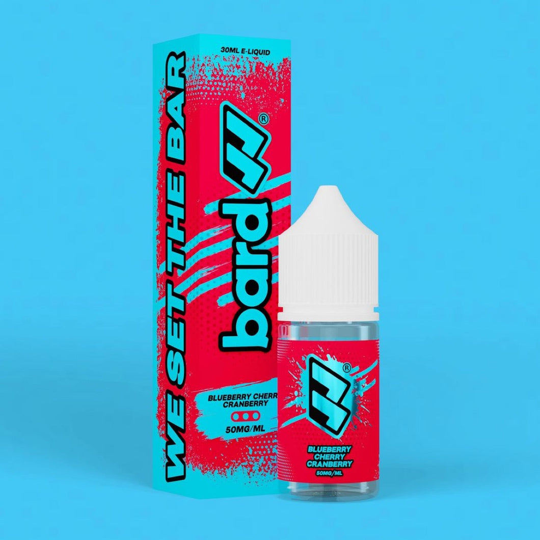 Bard E-Liquid, 50mg Blueberry Cherry Cranberry Salt Nic 30ml