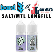 Load image into Gallery viewer, Bard x Jay Jay's LONGFILL - Aloe Grape MTL/Salt 30ML
