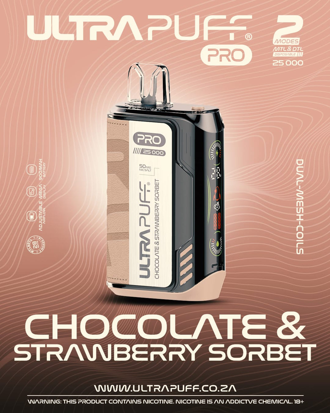 Ultra Puff Pro 25000 Puff, 50mg