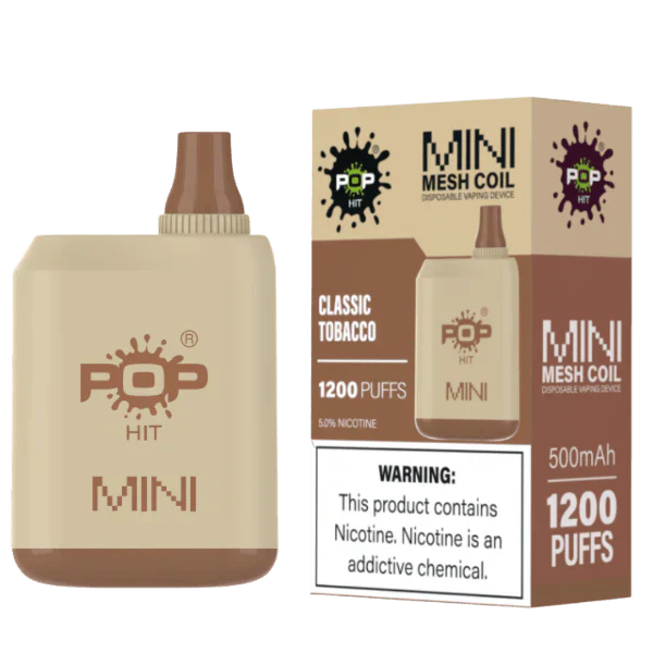 Pop Hit Mini 1200 Puffs Disposable, 50MG