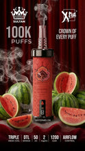 Load image into Gallery viewer, XTRA Sultan DTL 100k Puff Disposable 2mg
