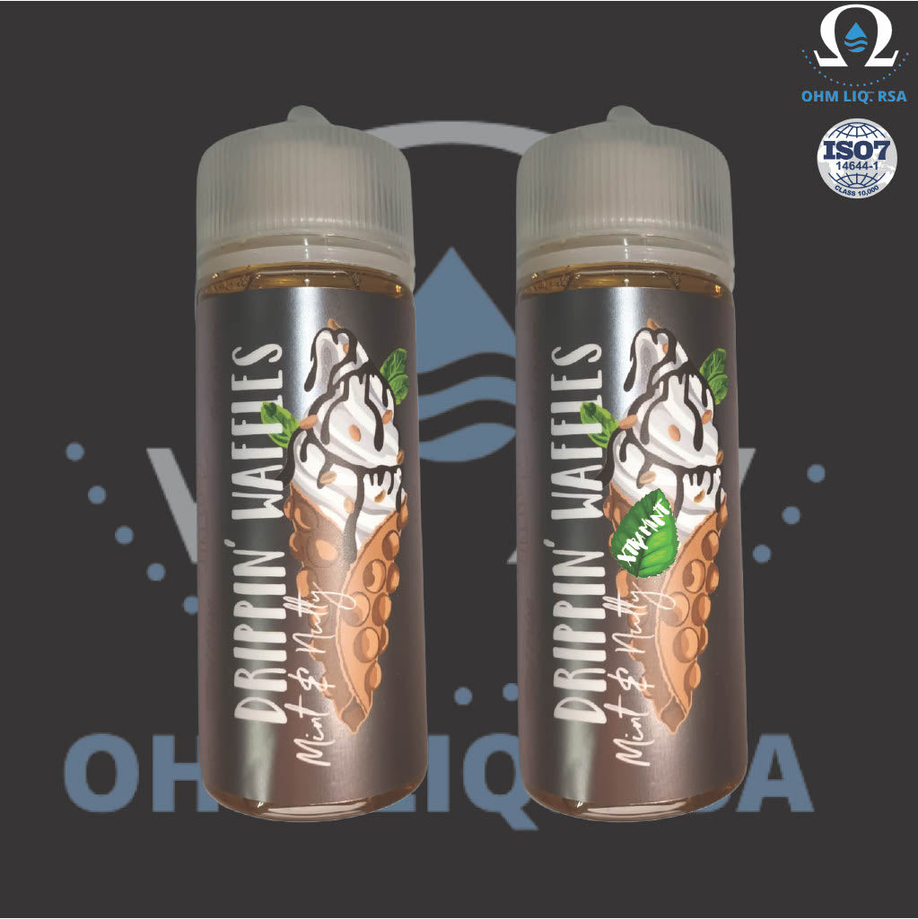 Ohm Liquids RSA - Drippin Waffles: Mint & Nutty(Xtra Mint) 2mg, 120ml